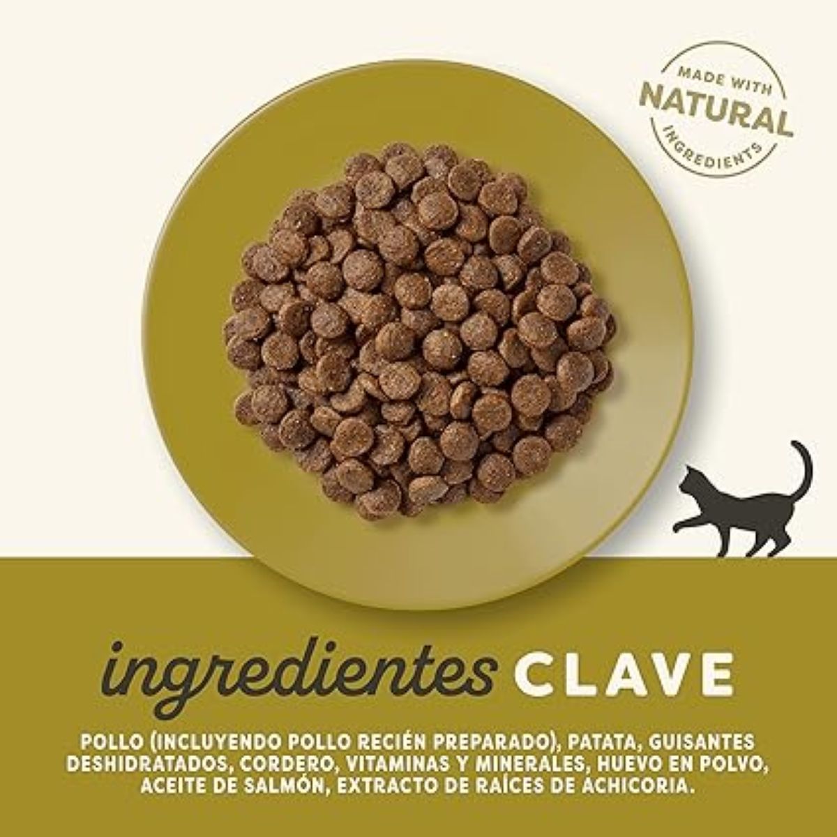 Ingredientes clave Applaws gatos adultos pollo y cordero (gráfico informativo)