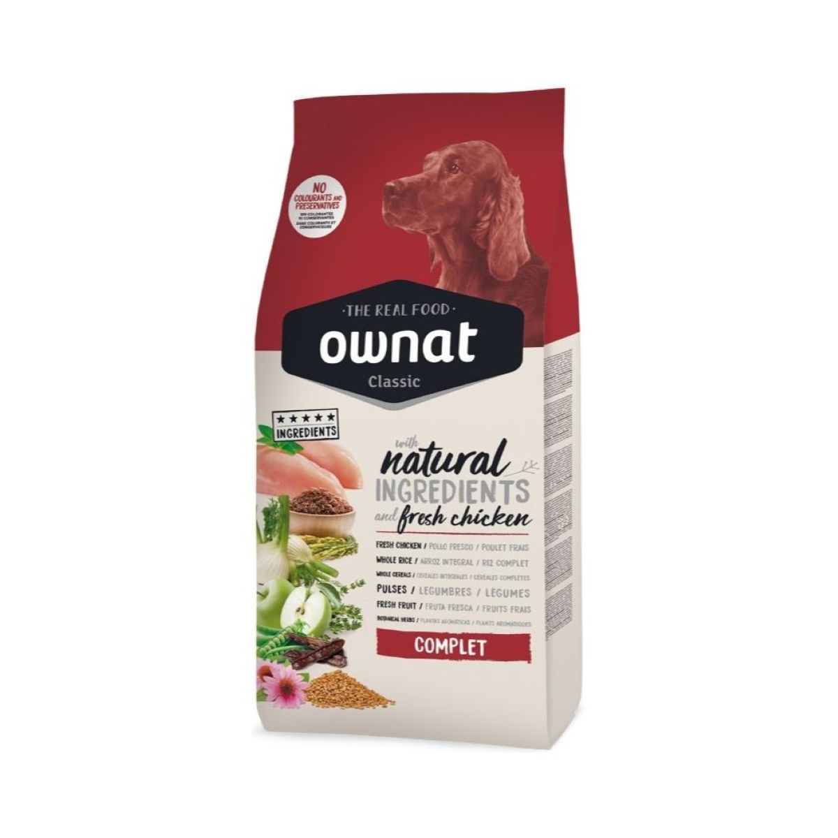 Ownat Classic Complet – pienso natural para perros adultos de todas las razas con carne fresca