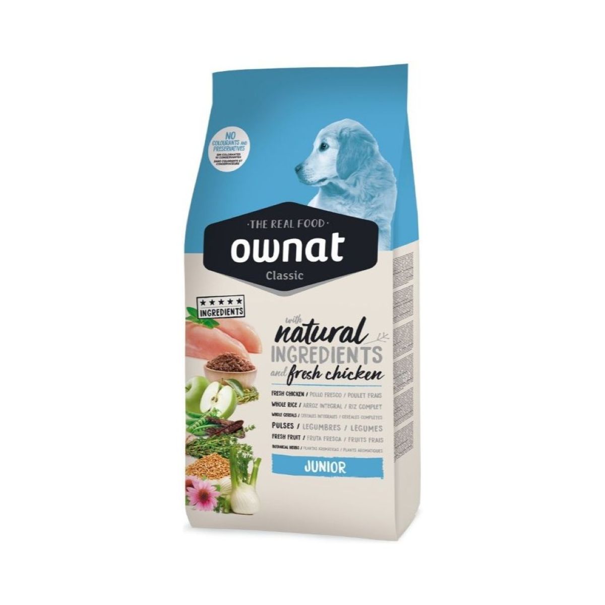Ownat Classic Junior – pienso natural para cachorros con carne fresca